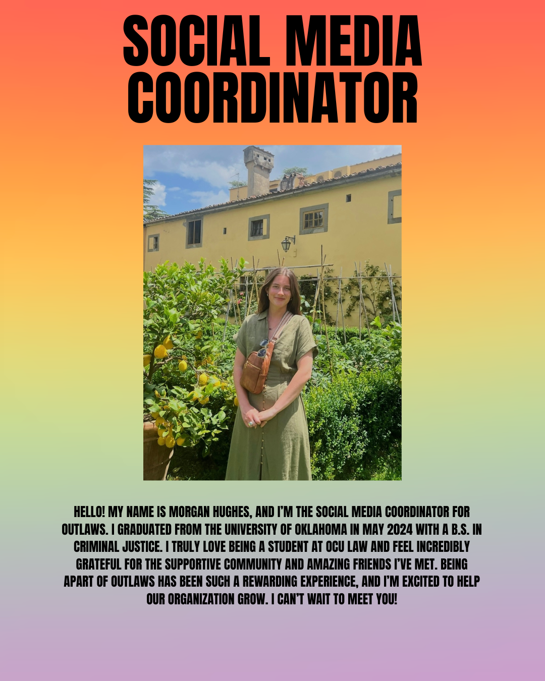 Morgan — Social Media Coordinator
