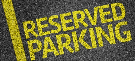 Reserved Parking Banner